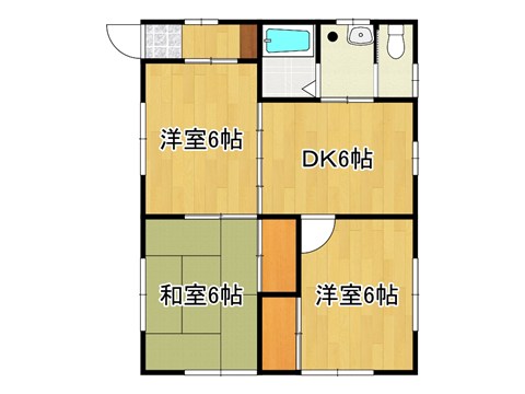 花輪住宅A・Bの間取り写真