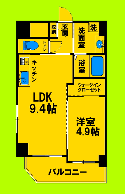 地下鉄御堂筋線 江坂駅 徒歩7分 14階建 築16年の間取り写真