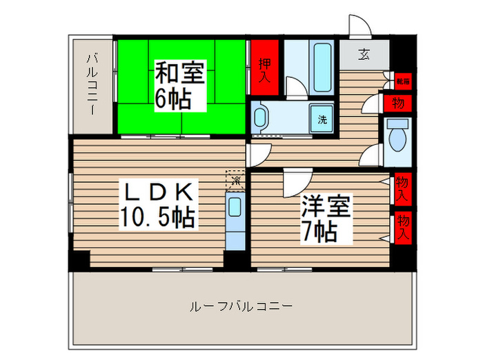 ウェ-ヴ21の間取り写真