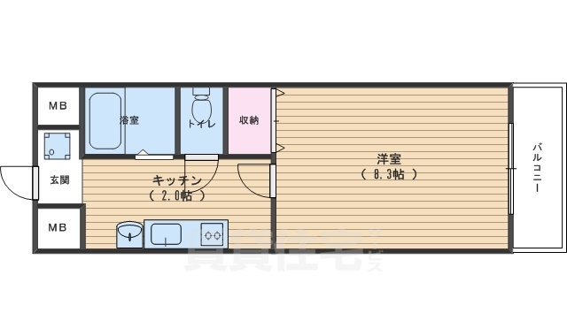 casa verde高辻の間取り写真