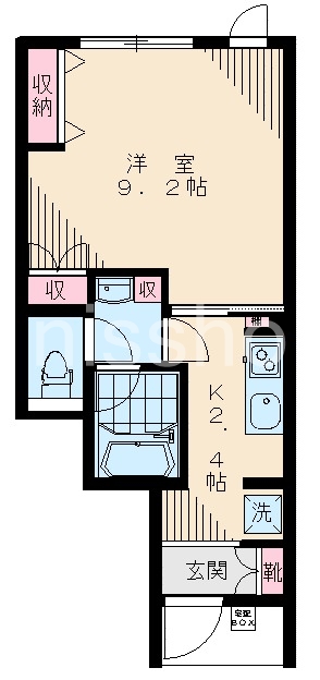 家政ハイツ八番館の間取り写真