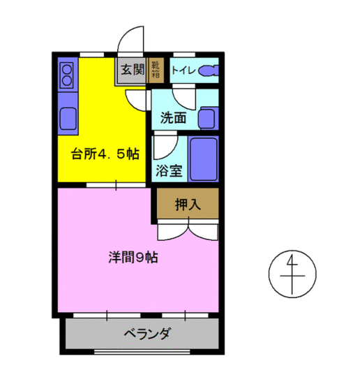 マンションカトレアの間取り写真