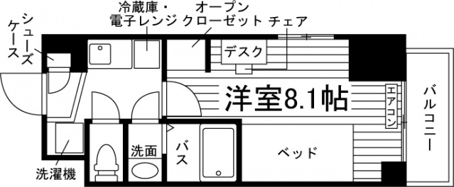 学生会館 NCReポートアイランドの間取り写真