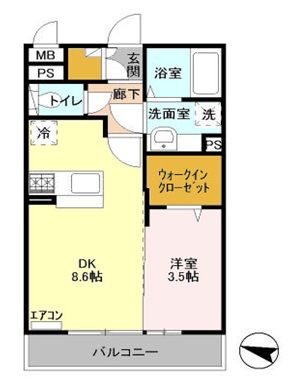 シェドゥーヴルの間取り写真