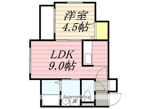 地下鉄東豊線 月寒中央駅 徒歩7分 4階建 築10年の間取り写真