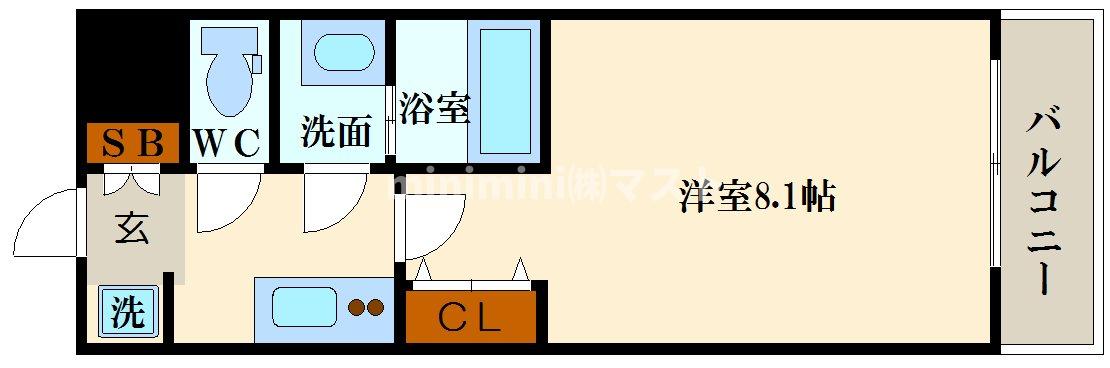 エスカーサ大阪WEST九条駅前の間取り写真