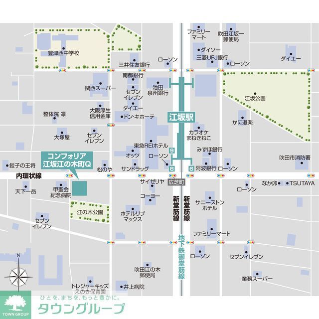 建物外観　案内図