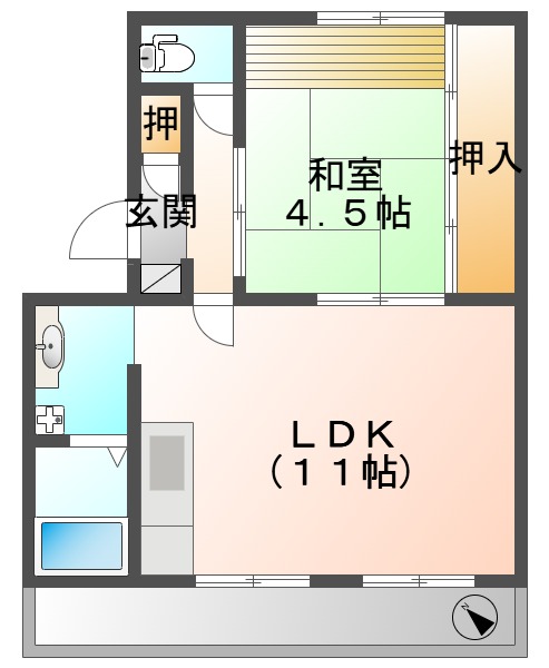 後藤マンションの間取り