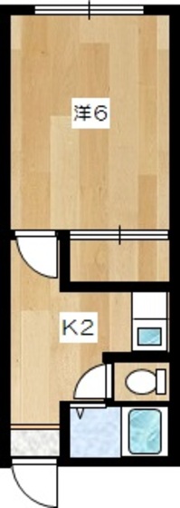 岡ハイツ　Ａの間取り