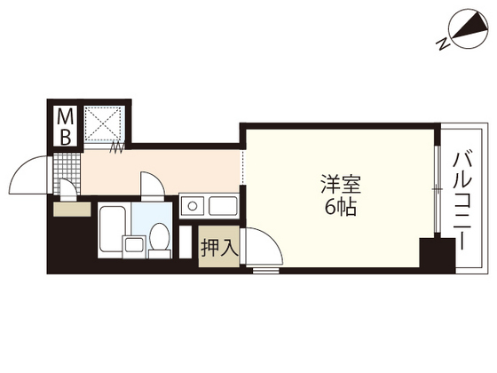 広島市西区三篠町のマンションの間取り