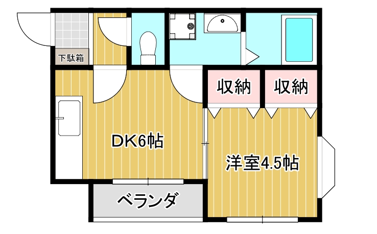 タウンハイツ振興の間取り