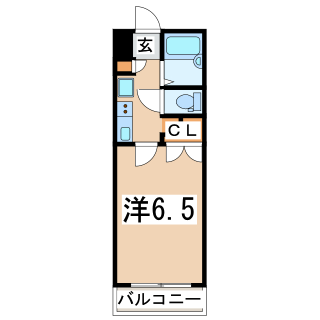 郡山市字桑野清水台のマンションの間取り