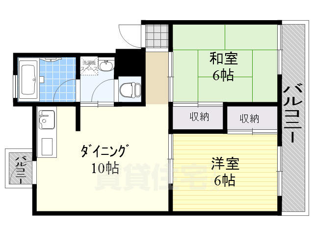 コーポラス摂津の間取り