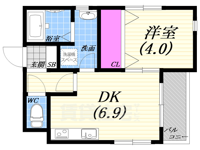 Pisuta武庫川の間取り