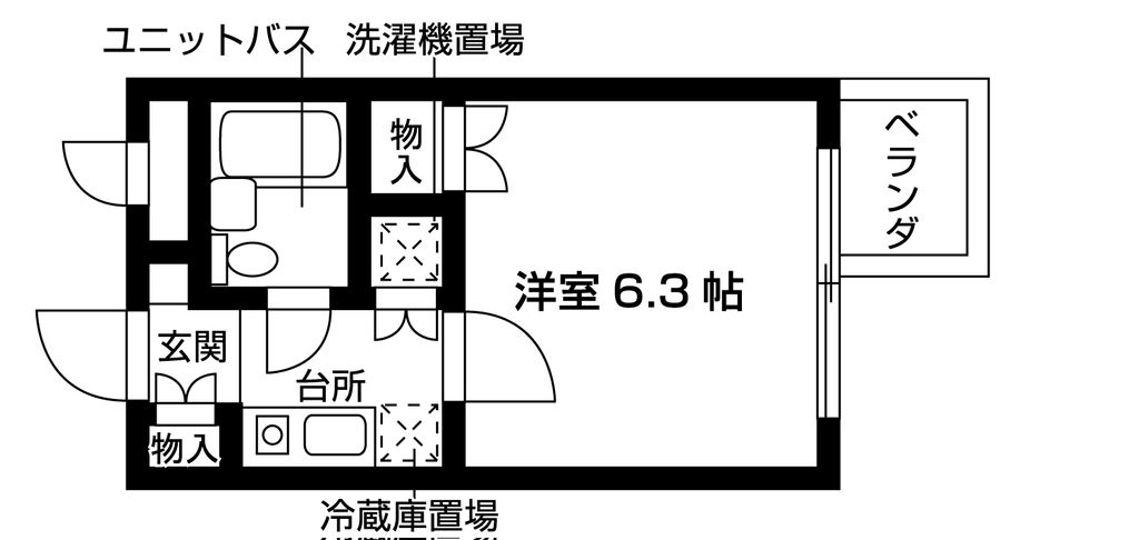 京都市北区大宮南椿原町のマンションの間取り