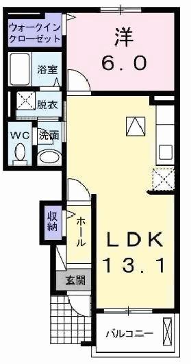 エスペランサ浜の宮IIの間取り