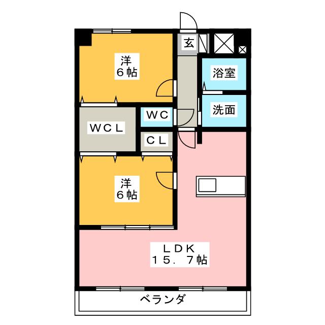 ルネスブランシェの間取り