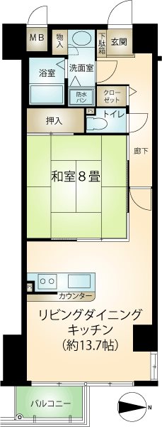 熱海シティヴィラ咲見町の間取り