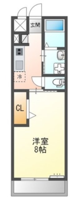 姫路市大津区北天満町のアパートの間取り