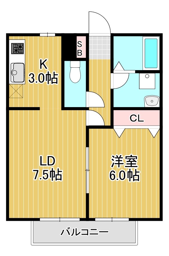 コージーコートの間取り