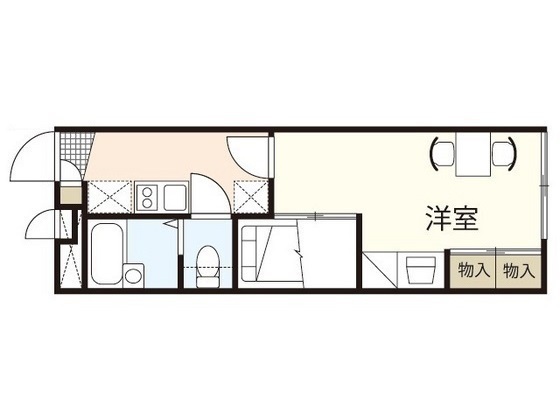 レオパレスコンフォート東野の間取り