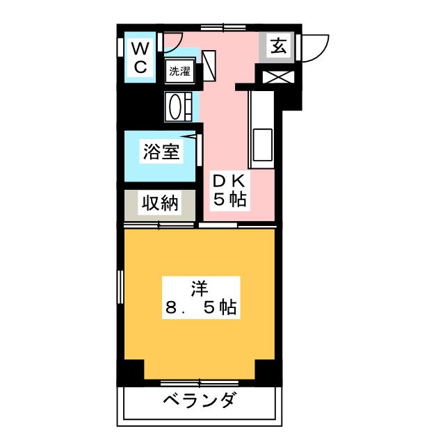 【アベニュー山下の間取り】