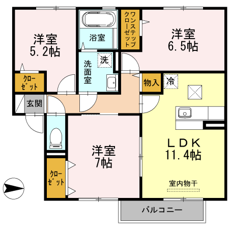 エクセレント早瀬の間取り