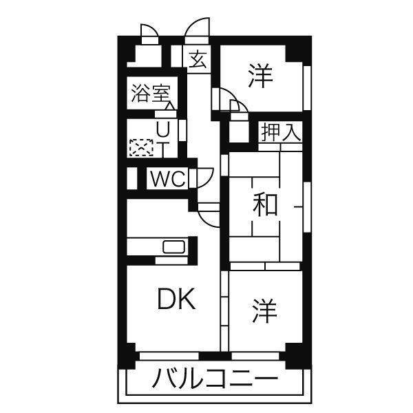 フレックス上豊田の間取り