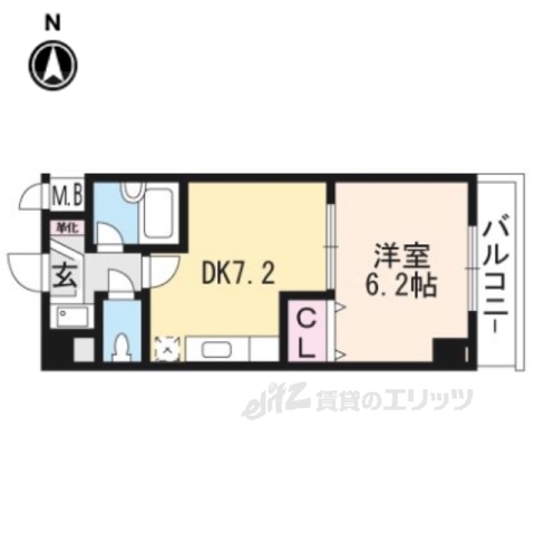 シャルムーズ二条高倉の間取り