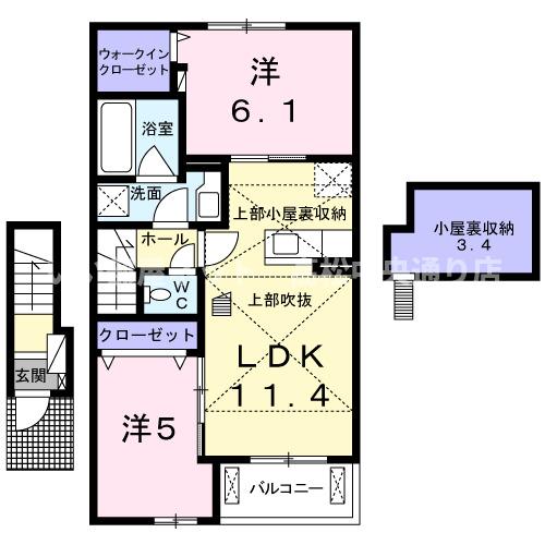 オアシス今津Ｂの間取り