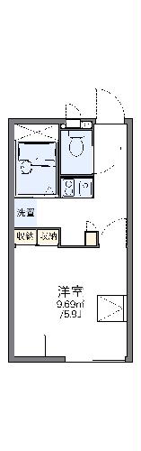 レオパレスハーモニーIIの間取り