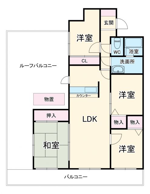 トーカンマンション北小金の間取り