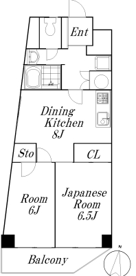 第二銀マンションの間取り