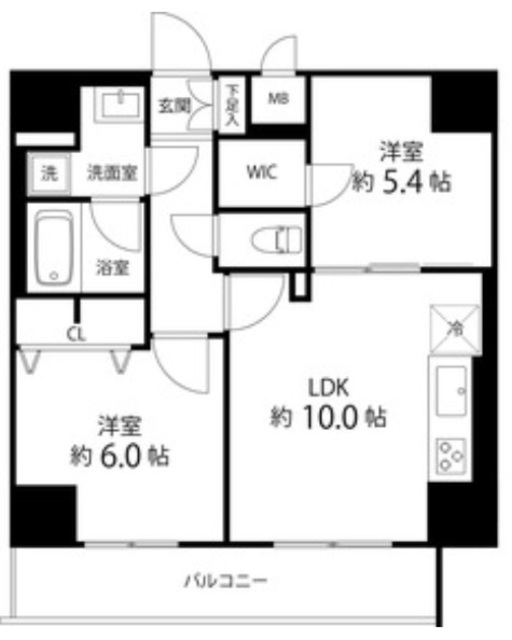 レフィールオーブ町屋駅前の間取り