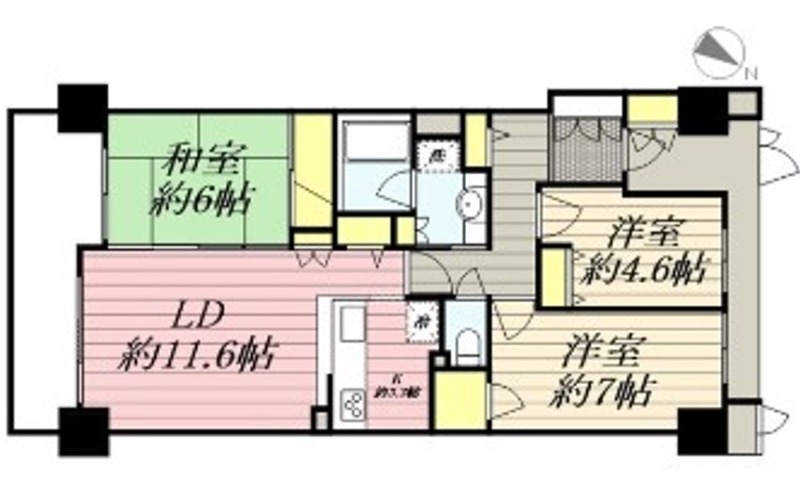 浜松市中央区泉のマンションの間取り