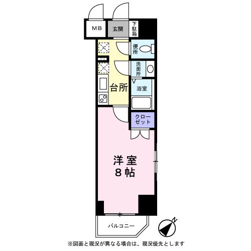 エクセレントプレイス大久保北の間取り