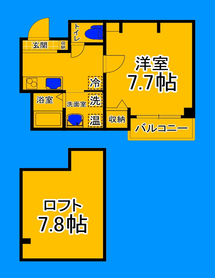 堺市堺区永代町のマンションの間取り