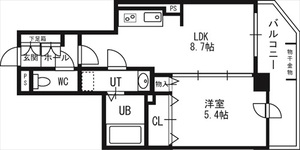 【レジェンドコート琴似の間取り】