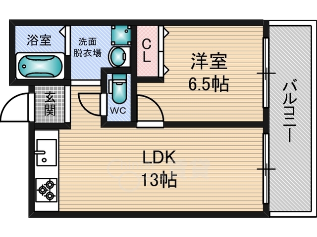 JMRレジデンス新大阪の間取り