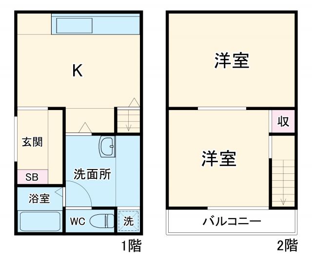 野呂借家の間取り