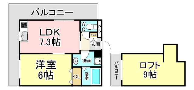 北九州市小倉北区宇佐町のマンションの間取り