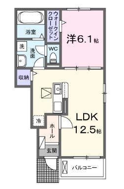 紫陽花Xの間取り