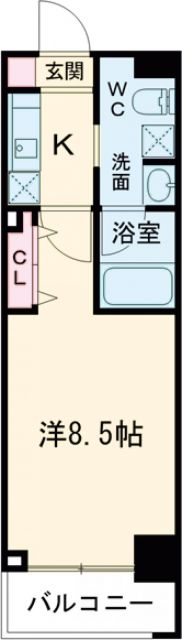 世田谷区上馬のマンションの間取り