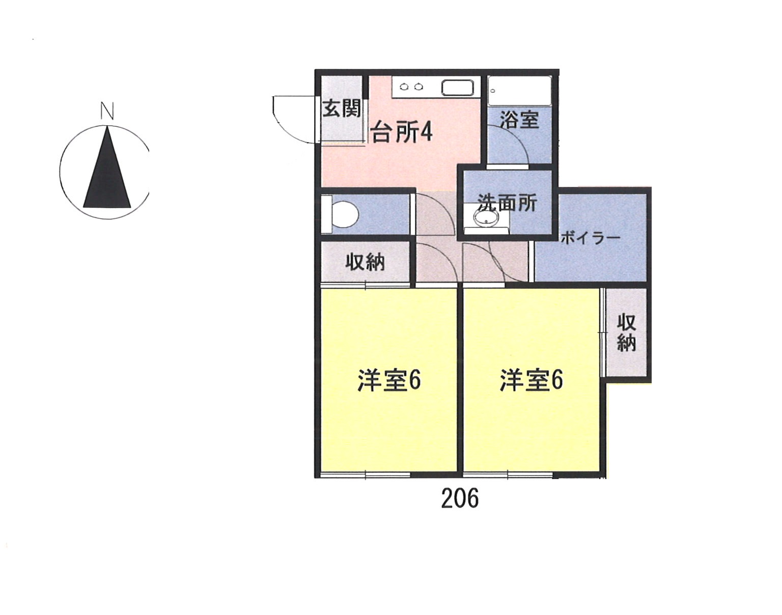 プレデンシア天童の間取り