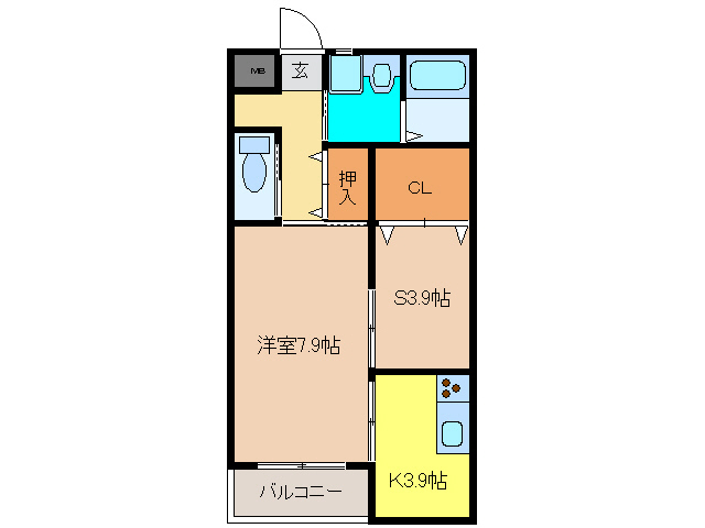 ハピネス旭の間取り