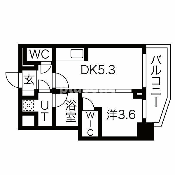 ライフフィールドなにわ本町RUELLEの間取り