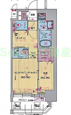 プレサンスNAGOYA覚王山の間取り