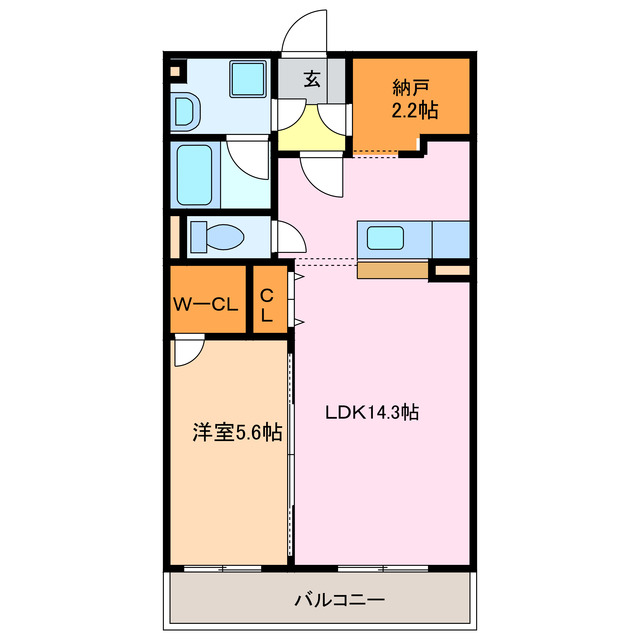 ロゼックII南大高の間取り