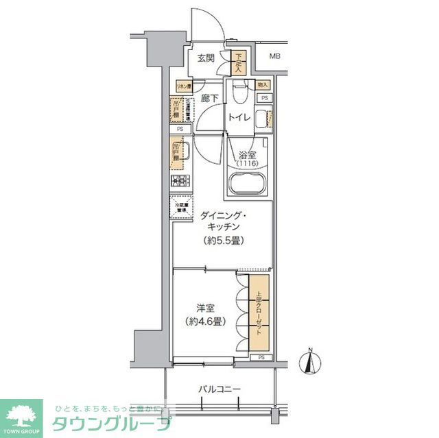 豊島区東池袋のマンションの間取り