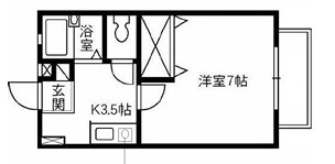 リビエール倉敷Aの間取り